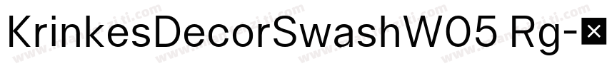 KrinkesDecorSwashW05 Rg字体转换